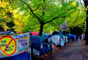Just outside Occupy Portland prior to the Keystone XL Pipeline protest. Nov. 6. Photo by James Strother.